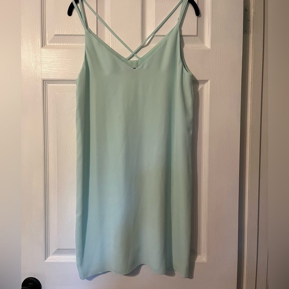 Women's TopShop Mint Slip Dress